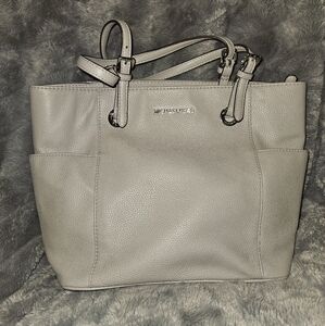 Michael Kors Grey Classic Tote Bag with Silver Hardware